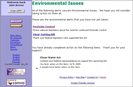 Image Tracking Page: User View