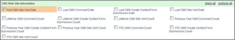 Report Columns
