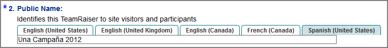 Multiple Language Tabs in Field Labels - Spanish
